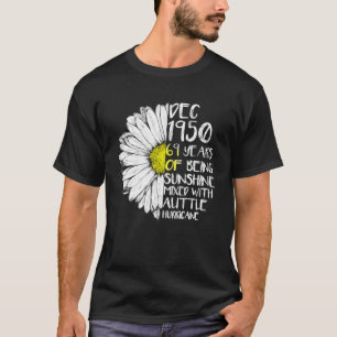 T-shirt DÉCEMBRE Fille Fabriquée En 1950 69ème ouragan Sun
