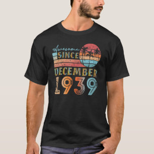 T-shirt Décembre vintage 1939 92 ans 83ème anniversaire m