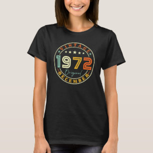 T-shirt Décembre vintage 1972