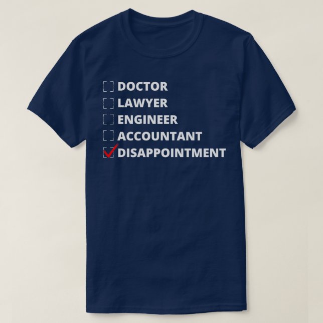 T-shirt Déception de la famille (Design devant)