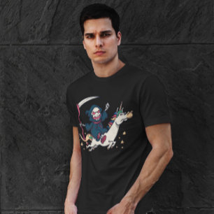 T-shirt Décès En Caricature Unicorne