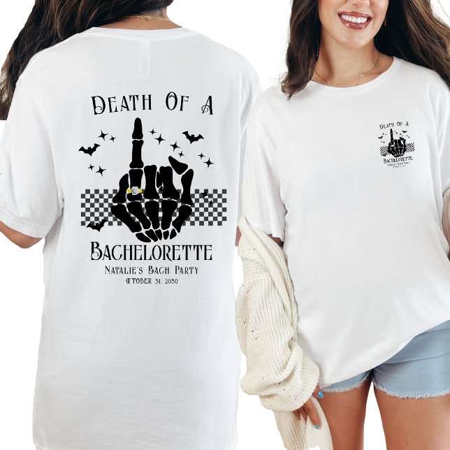 T-shirt Décès Personnalisé D'Une Fête De Mariée De Bachelo (Créateur téléchargé)