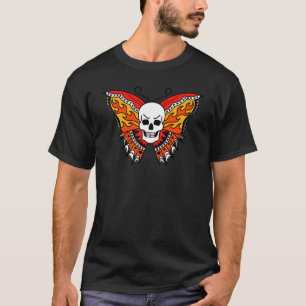 T-shirt Décès Tête Moth Old School American Traditional T