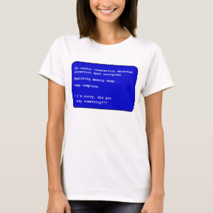 T-shirt Décharge de mémoire - femmes
