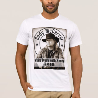 T-shirt Déchets blancs avec la croisière d'argent
