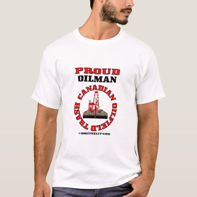 T-shirt Déchets canadiens de gisement de pétrole, T-shirt, (Devant)