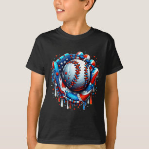 T-shirt Déchets De Baseball Crème De Glace Sprinkles Gant 