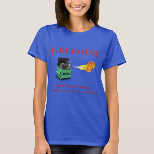 T-shirt Déchets de femme tee couleur feu
