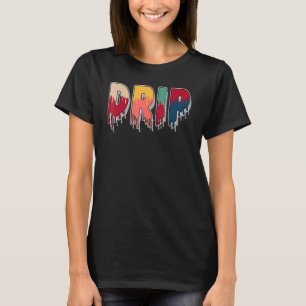 T-shirt Déchets de goutte Multi Color 2022 1s Correspondan