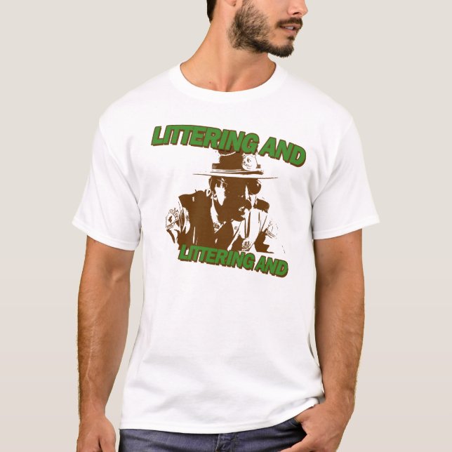 T-shirt Déchets et ? (Devant)