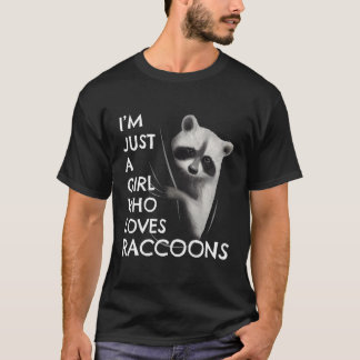 T-shirt Déchets Panda Cadeaux Filles Femmes Juste Une Fill
