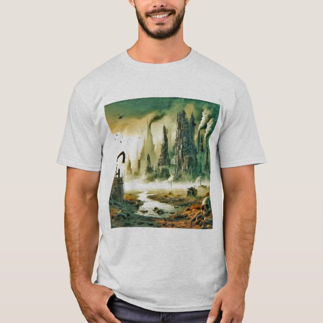 T-shirt Déchets Toxiques : Un Avenir Dystopique (Devant)