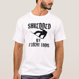 T-shirt Déchiqueté par des prêts d'étudiant