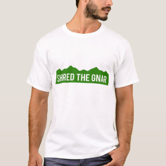 T-shirt Déchiquetez la chemise de montagnes de Gnar le