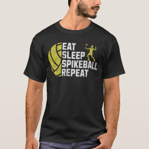 T-shirt Déchiré Manger Dormir Spikeball Répéter