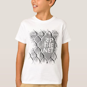 T-shirt Déchirez le net (l'hockey)