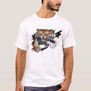 T-shirt déchirure de tigre
