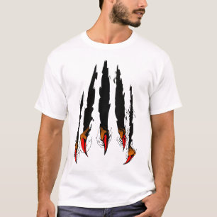T-shirt Déchirure des griffes