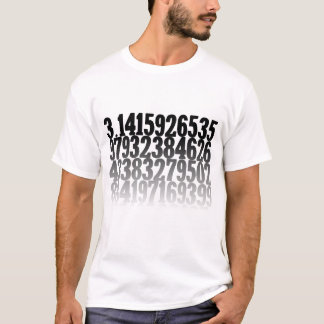 T-shirt Décimales Pi à Gradient Infini