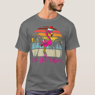 T-shirt Deck Palms Flamant rose de Noël Palm Tree Tropic