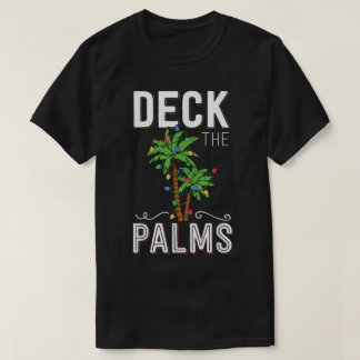 T-shirt Deck the Palms Christmas Design