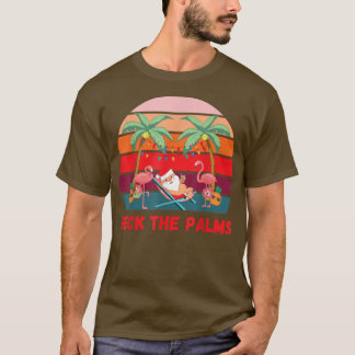 T-shirt Deck the Palms - Noël en juillet Père Noël Boire