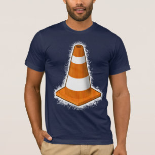 T-shirt d'éclaboussure de cône de sécurité