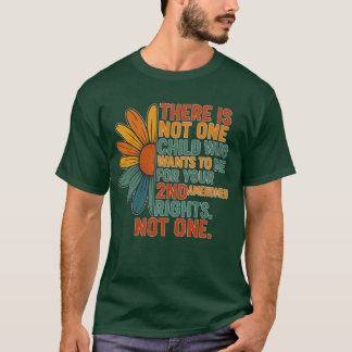 T-shirt Déclaration anti-armes audacieuse avec l'art margu