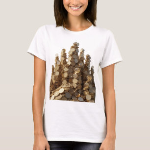 T-shirt Déclaration Arbres dorés de richesses en argent