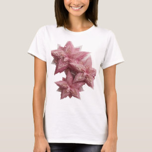 T-shirt Déclaration Argent Décorations ÉTOILE ROSE Texte A