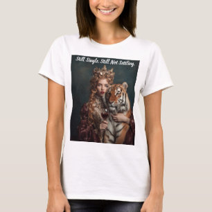 T-shirt déclaration audacieuse toujours célibatair