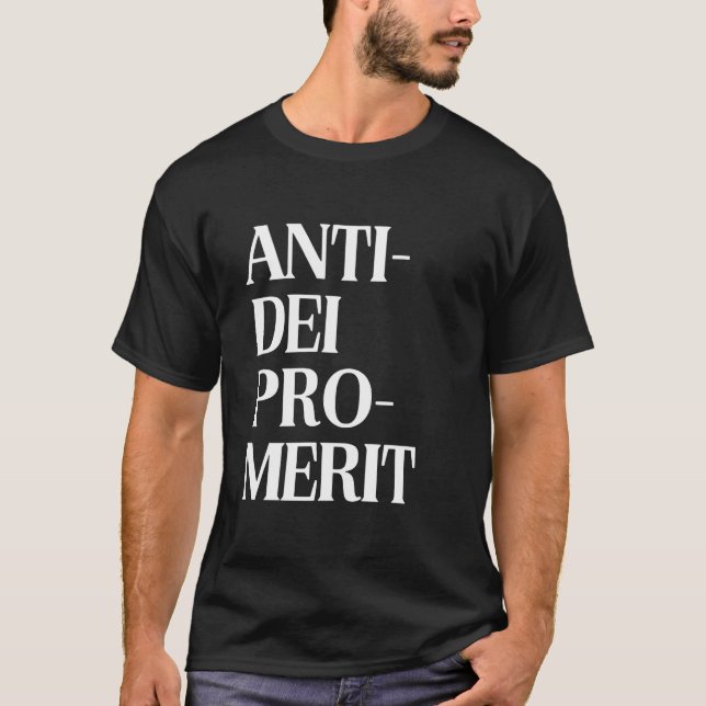 T-shirt Déclaration conservatrice favorable au mérite de l (Devant)