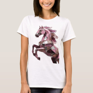 T-shirt Déclaration d'art abstrait argenté Sharp Design
