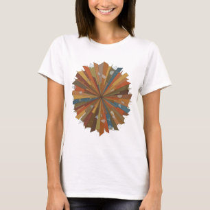 T-shirt Déclaration de design d'art abstrait argenté frais