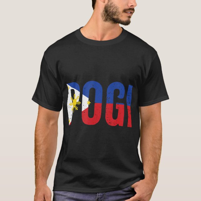 T-shirt Déclaration de Pogi Hilarious dans la conception d (Devant)