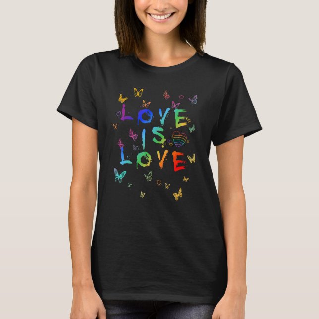 T-shirt Déclaration Et Appui De Lgbtq (Devant)