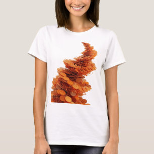 T-shirt Déclaration Orange ART ABSTRAIT Design Moderne