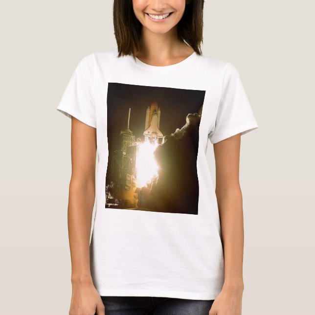 T-SHIRT DÉCOLLAGE DE NAVETTE SPATIALE (Devant)