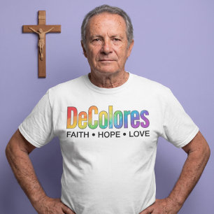 T-shirt DeColores Cursillo Arc-en-ciel Foi Espérance Amour