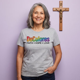 T-shirt DeColores Cursillo Arc-en-ciel Foi Espérance Amour