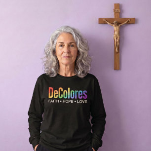T-shirt DeColores Cursillo Arc-en-ciel Foi Espérance Amour