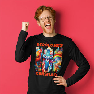 T-shirt DeColores Cursillo Brosse Rooster Cross Dove