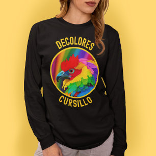T-shirt DeColores Cursillo Rooster coloré Vivid Arc-en-cie