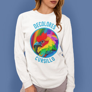 T-shirt DeColores Cursillo Rooster coloré Vivid Arc-en-cie
