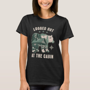 T-shirt Déconnecté Au Cabine Outdoor Adventure Nature L