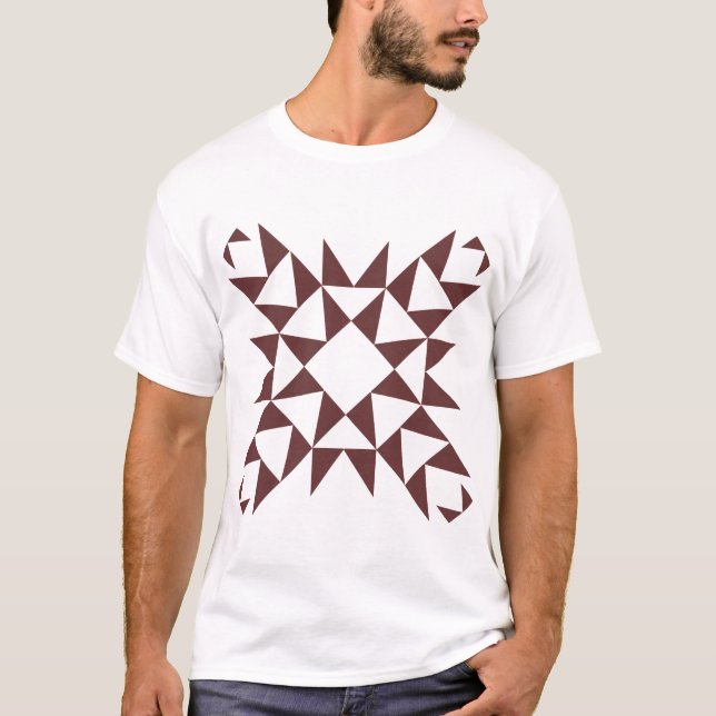 T-shirt Décor 01 - Brown foncé (Devant)