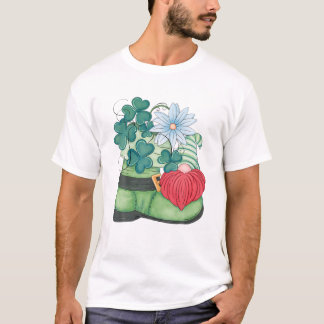 T-shirt Décor Shamrock vert Pour Filles