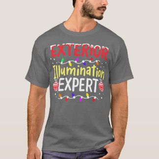 T-shirt Décorateur de lumière de Noël