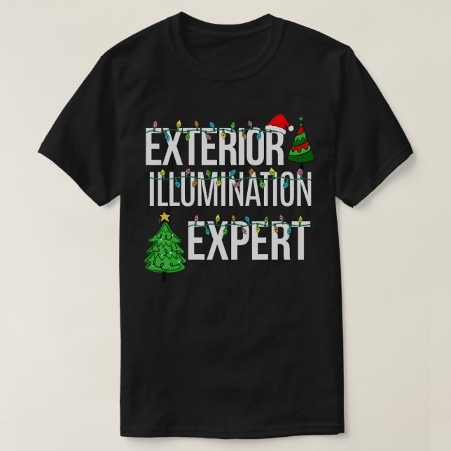 T-shirt Décorateur de lumière expert en éclairage extérieu (Design devant)