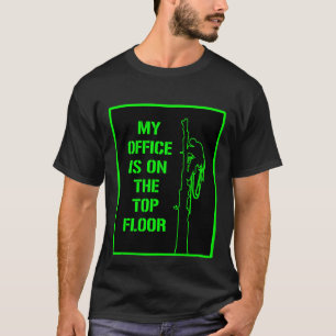 T-shirt décorateur : ‘Mon bureau est au dernier ét